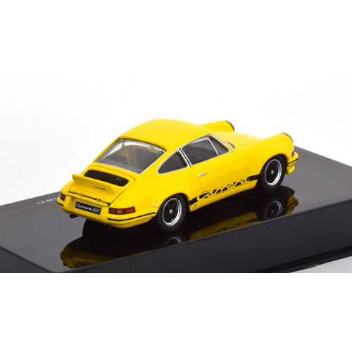 PORSCHE 911 CARRERA RS 2.7 1973 YELLOW BLACK MAGIC 1:43 Ixo Model Auto Stradali Modellino
