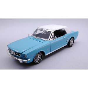 FORD MUSTANG HARD TOP "JAMES BOND THUNDEBALL" BLUE/WHITE 1:18 MotorMax Movie Modellino