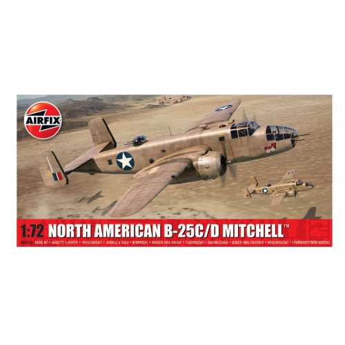 NORTH AMERICAN B-25C D MITCHELL KIT 1:72 Airfix Kit Aerei Modellino