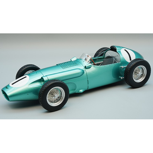 ASTON MARTIN DBR4 N.1 2nd SILVERSTONE INTERNATIONAL TROPHY 1959 R.SALVADORI 1:18 Tecnomodel Formula 1 Modellino