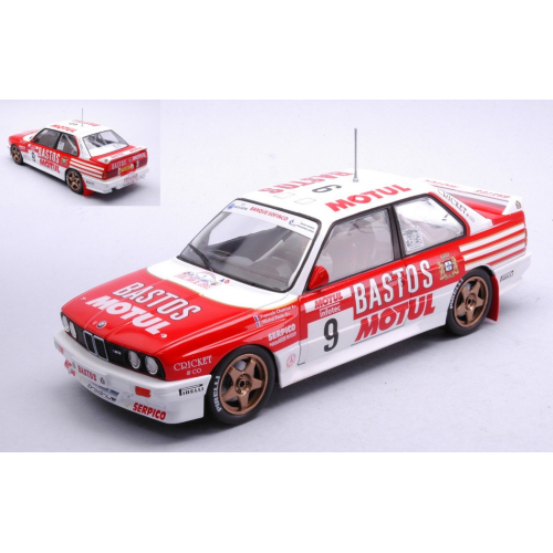 BMW E30 M3 N.9 RALLY TOUR DE CORSE 1988 CHATRIOT/PERIN 1:24 Ixo Model Auto Rally Modellino