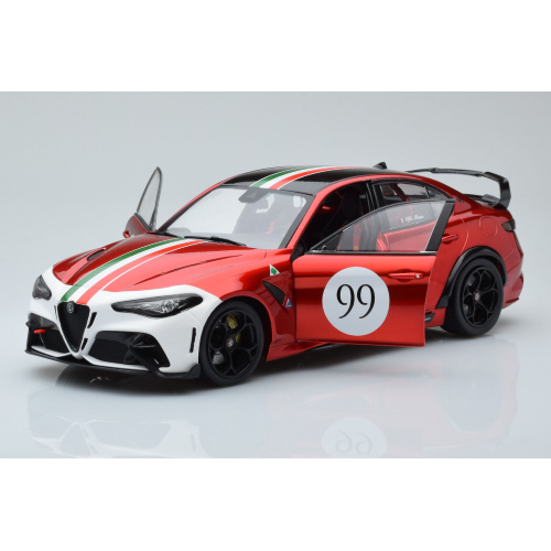 ALFA ROMEO GIULIA GTA-M 2022 TRICOLORE MUGELLO 1969 LIVERY RED 1:18 Solido Auto Competizione Modellino