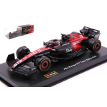 ALFA ROMEO F1 C43 N.77 2023 VALTTERI BOTTAS SIGNATURE WITH HELMET 1:43 Burago Formula 1 Modellino