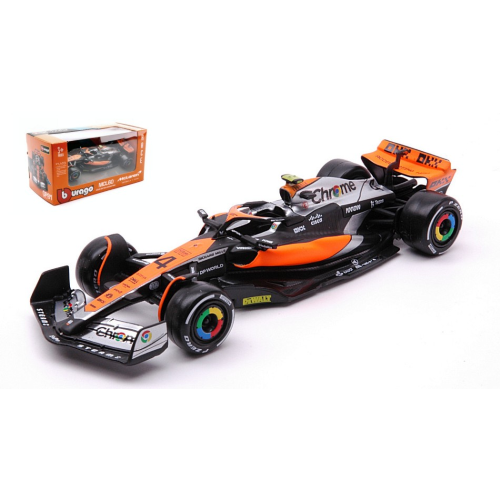 MC LAREN MCL60 N.4 2023 LANDO NORRIS 1:43 Burago Formula 1 Modellino