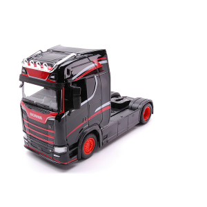 SCANIA S730 HIGHLINE CAB 2017 BLACK 1:43 Burago Camion Modellino