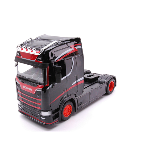 SCANIA S730 HIGHLINE CAB 2017 BLACK 1:43 Burago Camion Modellino
