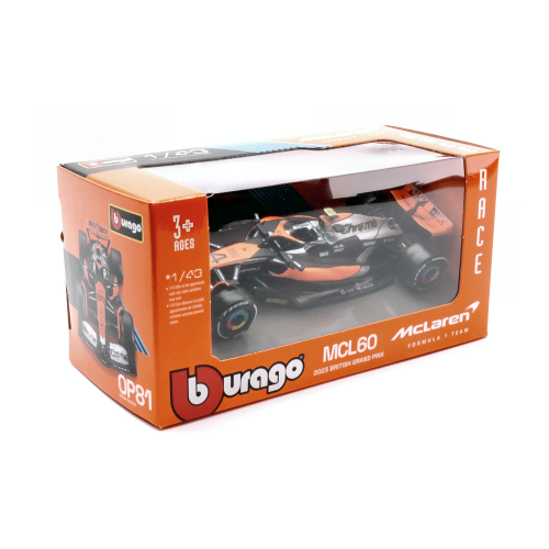 MC LAREN MCL60 N.4 2023 LANDO NORRIS 1:43 Burago Formula 1 Modellino