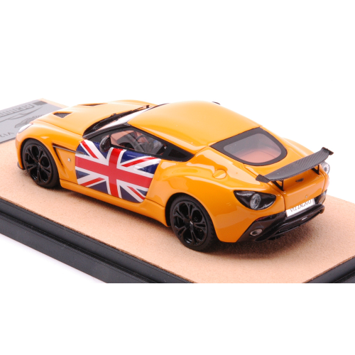 ASTON MARTIN V12 ZAGATO 2012 GLOSS ORANGE WITH ENGLISH ED.LIM.PCS 10 1:43 Tecnomodel Auto Stradali Modellino