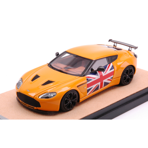 ASTON MARTIN V12 ZAGATO 2012 GLOSS ORANGE WITH ENGLISH ED.LIM.PCS 10 1:43 Tecnomodel Auto Stradali Modellino