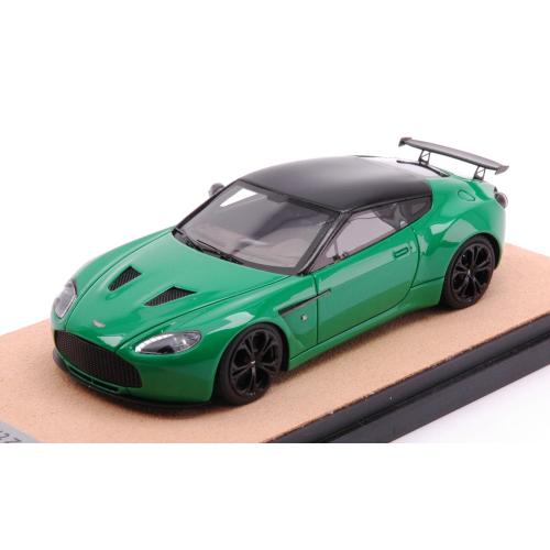 ASTON MARTIN V12 ZAGATO 2012 BRILLANT GREEN WITH BLACK ED.LIM.PCS 10 1:43 Tecnomodel Auto Stradali Modellino
