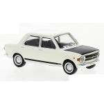 FIAT 128 1969 WHITE/BLACK 1:87 Brekina Auto Stradali Modellino