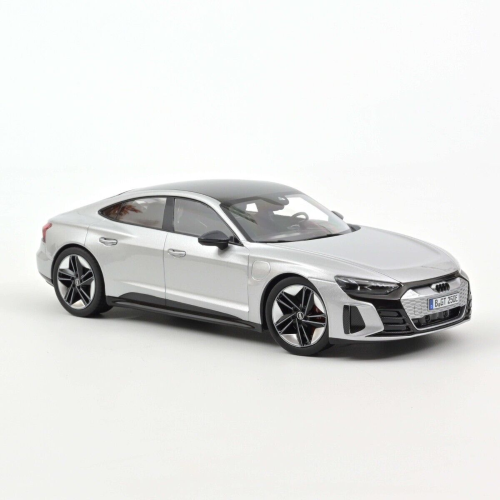 AUDI RS e-TRON GT 2021 SILVER 1:18 Norev Auto Stradali Modellino