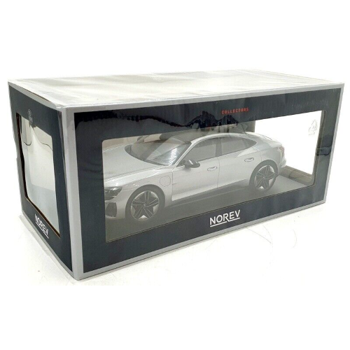 AUDI RS e-TRON GT 2021 SILVER 1:18 Norev Auto Stradali Modellino