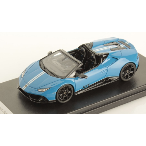 LAMBORGHINI HURACAN EVO SPYDER 2018 BLU LE MANS 1:43 Looksmart Auto Stradali Modellino