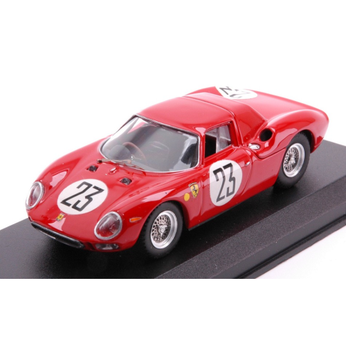 FERRARI 250 LM N.23 16th Le Mans 1964 DUMAY-VAN OPHEM 1:43 Best Model Auto Competizione Modellino
