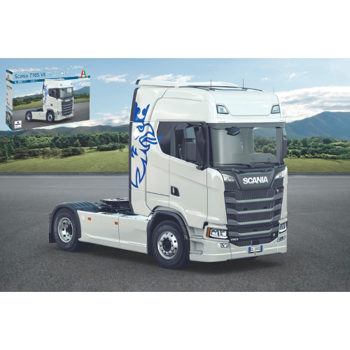 SCANIA S770 V8 WHITE CAB KIT 1:24 Italeri Kit Camion Modellino