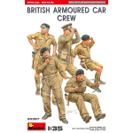 BRITISH ARMOURED CAR CREW SPECIAL EDITION KIT 1:35 Miniart Kit Figure Militari Die Cast Modellino