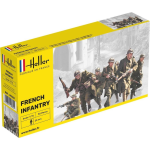 FRENCH INFANTRY KIT 1:72 Heller Kit Figure Militari Modellino