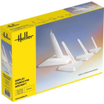 DISPLAY STANDS FOR AIRCRAFT (CAN BE USED FOR SCALE 1:144-1:72-1:48-1:32) Heller Kit Art.Vari Die Cast Modellino