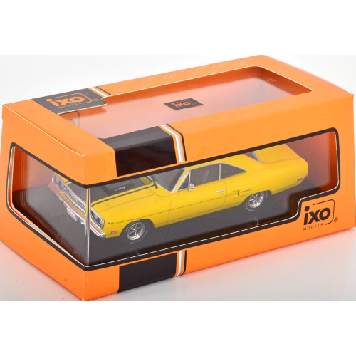 PLYMOUTH ROAD RUNNER 1970 YELLOW 1:43 Ixo Model Auto Stradali Modellino