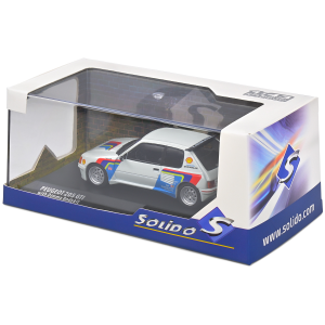PEUGEOT 205 GTi DIMMA RALLY TRIBUTE 1992 WHITE 1:43 Solido Auto Rally Modellino