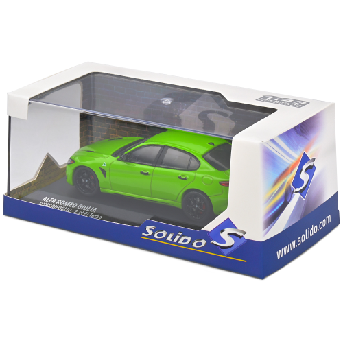ALFA ROMEO GIULIA QUADRIFOGLIO BITURBO 2020 GREEN 1:43 Solido Auto Stradali Modellino
