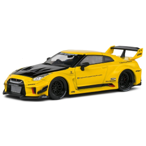 NISSAN GT-R (R35) LB WORKS SILHOUETTE COUPE 2019 YELLOW/BLACK 1:43 Solido Auto Stradali Modellino