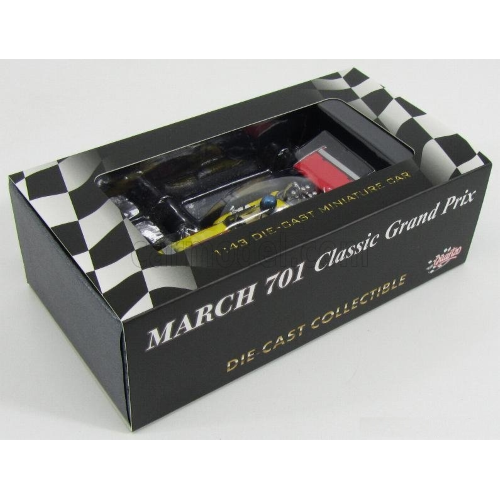 MARCH 701 RONNIE PETERSON 1970 N.23 7th MONACO GP 1:43 Quartzo Formula 1 Modellino