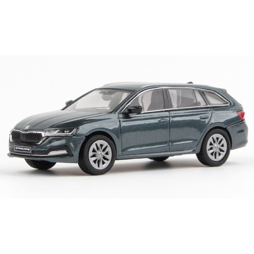 SKODA OCTAVIA IV COMBI 2020 METALLIC GRAPHITE GREY 1:43 Abrex Auto Stradali Modellino