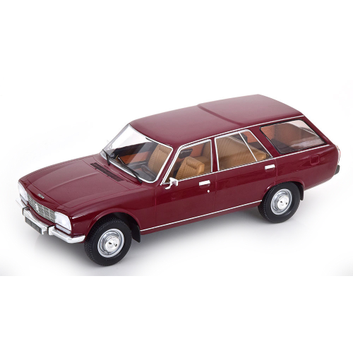 PEUGEOT 504 BREAK 1976 DARK RED 1:18 ModelCarGroup Auto Stradali Modellino