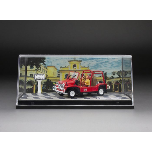 AUSTIN MINI MOKE 1968 RED + 2 FIGURES 1:43 Vitesse Auto Stradali Modellino