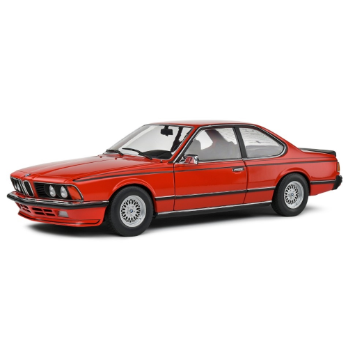BMW 6-SERIES 635 CSi (E24) COUPE RED 1984 1:18 Solido Auto Stradali Modellino