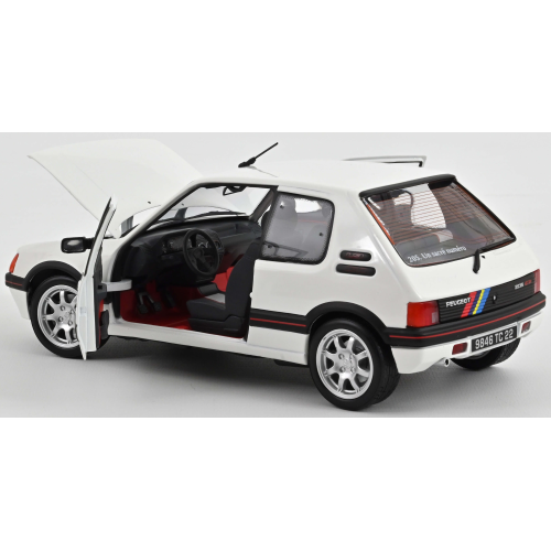 PEUGEOT 205 GTI 1.9 1989 MEIJE WHITE 1:18 Norev Auto Stradali Modellino