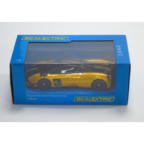PAGANI HUAYRA ROADSTER BC YELLOW 1.32 Scalextric Slot Modellino