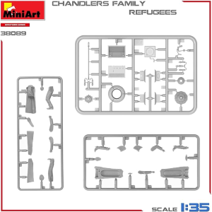 REFUGES CHANDLERS FAMILY KIT 1:35 Miniart Kit Figure Militari Modellino