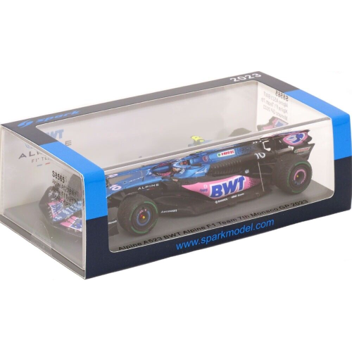 ALPINE A523 N.10 MONACO GP 2023 PIERRE GASLY 1:43 Spark Model Formula 1 Modellino