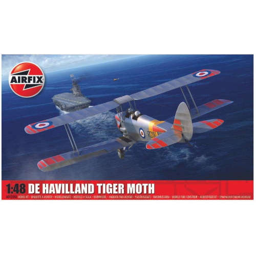 DE HAVILLAND TIGER MOTH KIT 1:48 Airfix Kit Aerei Modellino