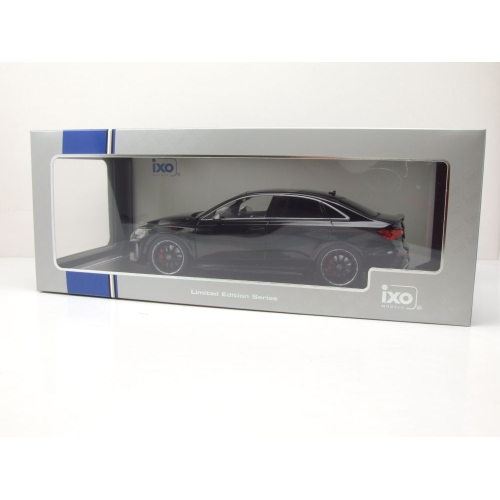 AUDI RS3 LIMOUSINE 2022 BLACK "IXO FOR MCG" 1:18 Ixo Model Auto Stradali Modellino