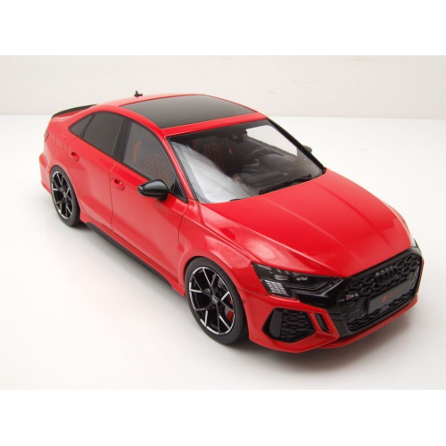 AUDI RS3 LIMOUSINE 2022 RED "IXO FOR MCG" 1:18 Ixo Model Auto Stradali Modellino