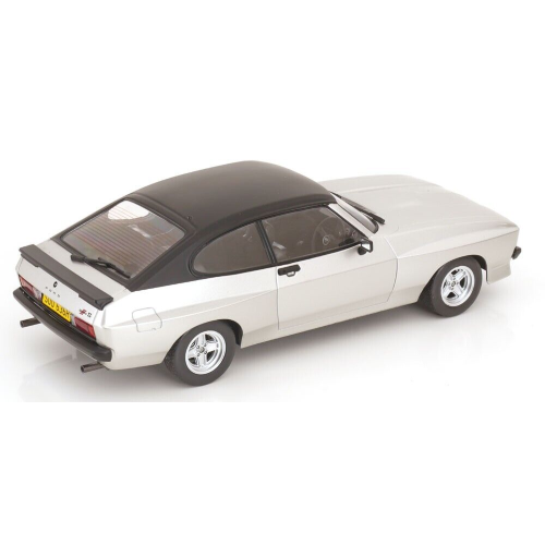 FORD CAPRI MK II X-PACK 1975 SILVER/MATT BLACK RHD 1:18 ModelCarGroup Auto Stradali Modellino