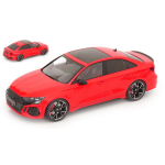 AUDI RS3 LIMOUSINE 2022 RED "IXO FOR MCG" 1:18 Ixo Model Auto Stradali Die Cast Modellino