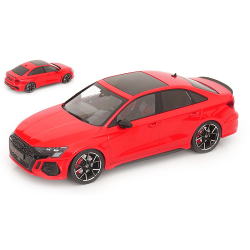 AUDI RS3 LIMOUSINE 2022 RED "IXO FOR MCG" 1:18 Ixo Model Auto Stradali Modellino