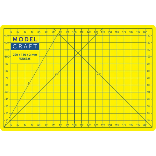 FOGLIO DI LAVORO GIALLO 230x160 2 SPESSORI A5 Model Craft Colori ed Accessori Modellino