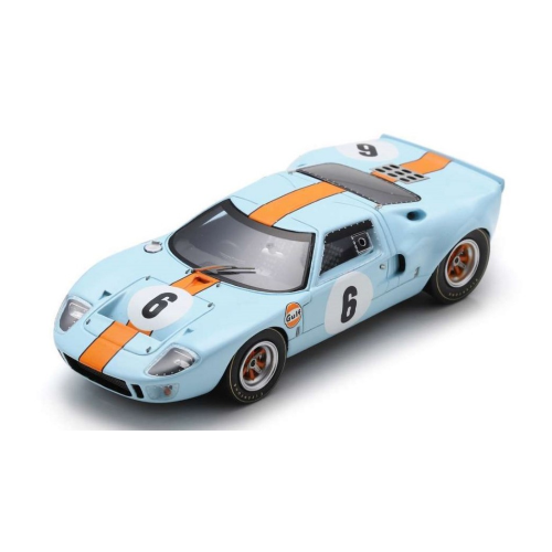 FORD GT40 N.8 2md WATKINS GLEN 1968 P.HAWKINS-D.HOBBS 1:43 Spark Model Auto Competizione Modellino
