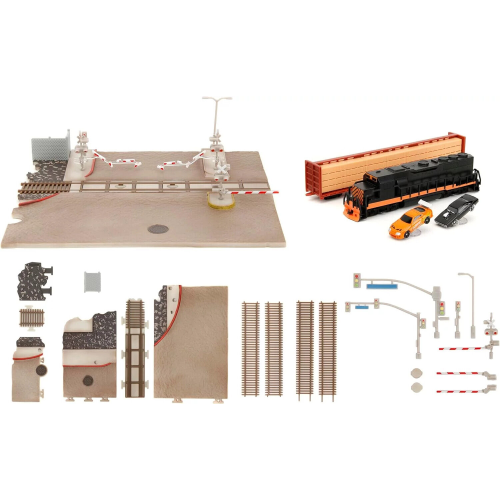 NANO TRAIN DIORAMA FAST & FURIOUS (CARS cm 4) Jada Toys Movie Modellino