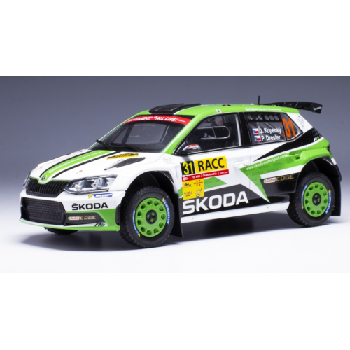 SKODA FABIA R5 N.31 RALLY CATALUNYA 2018KOPECKY-DRESLER 1:24 Ixo Model Auto Rally Modellino