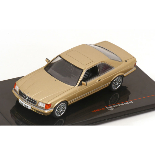 MERCEDES 560 SEC 1981 METALLIC BEIGE 1:43 Ixo Model Auto Stradali Modellino