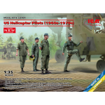 US HELICOPTER PILOTS(1960s-1970s) KIT 1:35 ICM Kit Figure Militari Die Cast Modellino