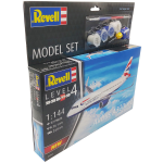 AIRBUS A320neo BRITISH AIRWAYS MODEL SET KIT 1:144 Revell Kit Aerei Die Cast Modellino