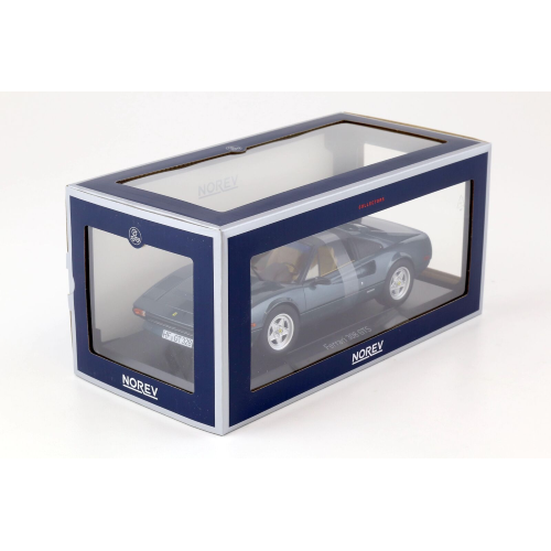 FERRARI 308 GTS QUATTROVALVOLE 1982 METALLIC BLUE 1:18 Norev Auto Stradali Modellino